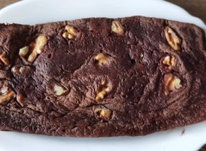 Foto principal de Brownie de plátano y nueces en el microondas