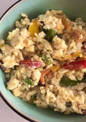Une photo de Oeufs brouillés Healthy au poivron