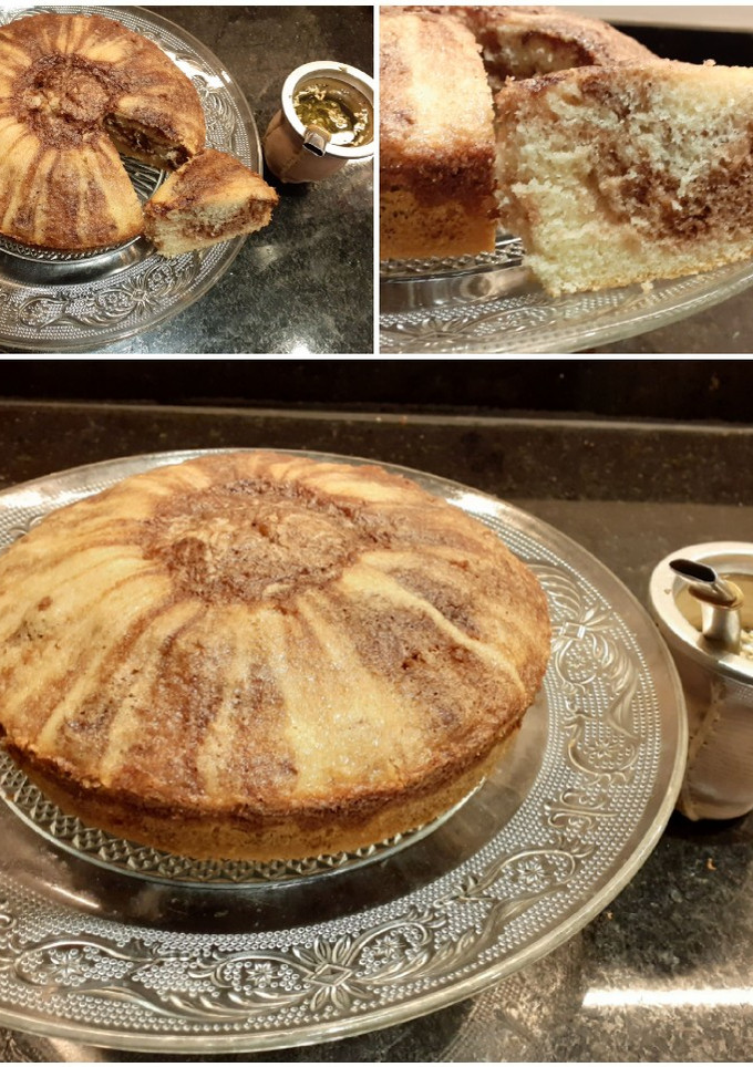 Una foto de ¡¡¡Budín de vainilla con marmolado de chocolate!!!