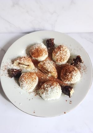 Foto resep Mochi Isi Wafer Caramel (Tanpa tepung ketan)