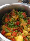 Aloo chorifali and tomato sabji