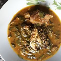 A picture of Oha soup.