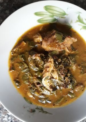 A picture of Oha soup.