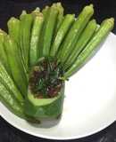 Cà bắp hấp chấm kho quẹt