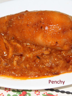 Una foto de Calamares rellenos de ternera en salsa