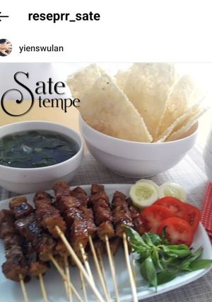 Foto resep Sate tempe