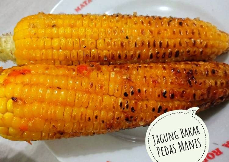 Resep masakan Jagung Bakar Pedas Manis | Cara Membuat Jagung Bakar Pedas Manis Yang Enak dan Simpel