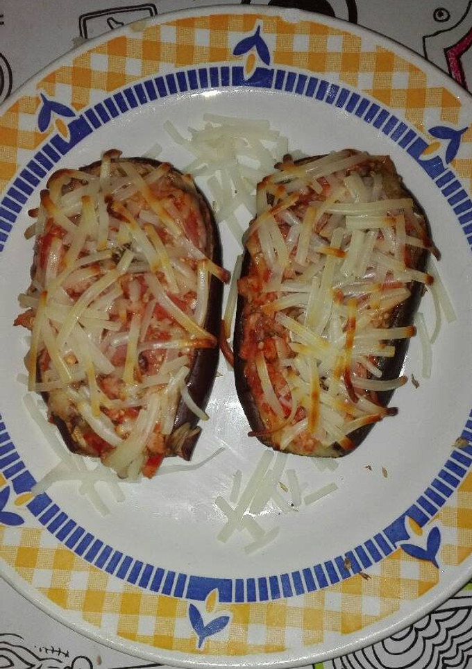 Una foto de Berenjenas pizza