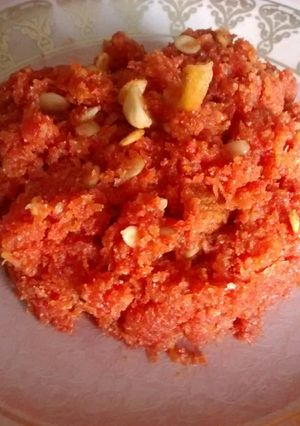 A picture of Gajar ka halwa.