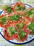 Entrada de tomates
