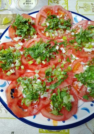 Una foto de Entrada de tomates