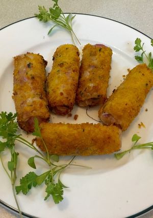 Hình của món Lòng quả vỏ chiên xù.