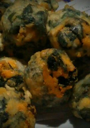 Foto resep Rolade Daun Singkong (Bola-bola hijau)