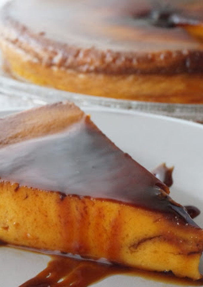 Una foto de Flan de calabaza al microondas