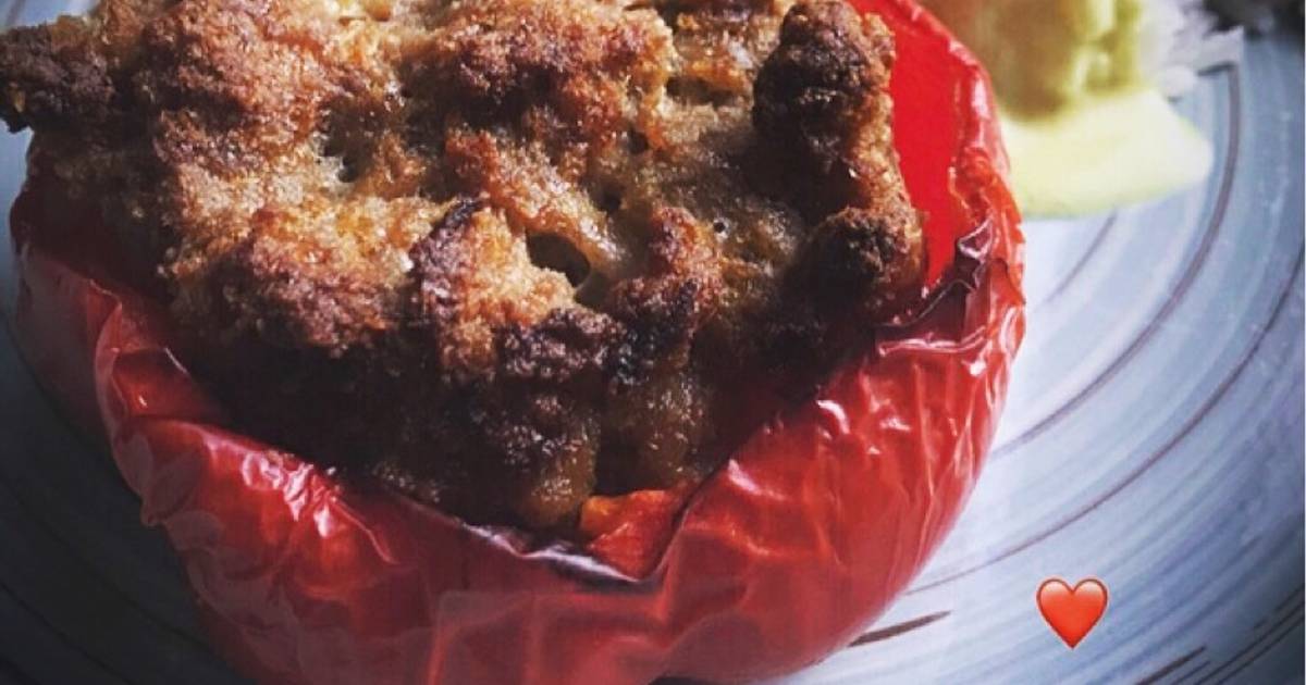 Gefüllte Paprika mit Reis und Currysoße Rezept von himmlisch_leicht ...