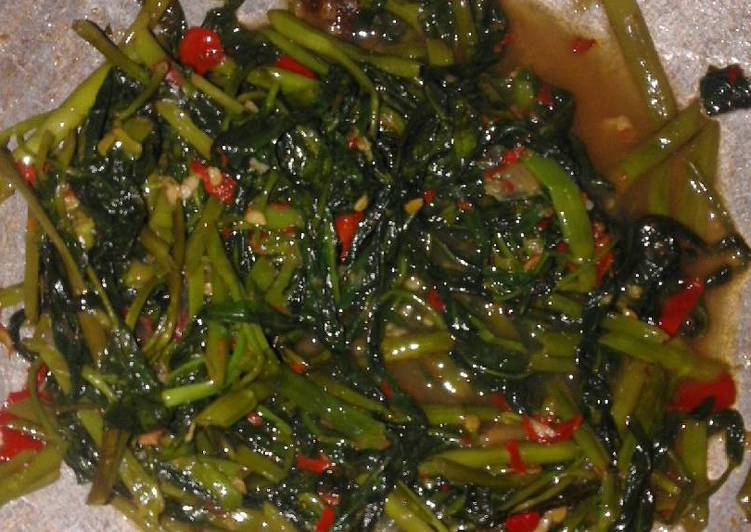Bagaimana mengolah Tumis kangkung asam jawa, Bikin Ngiler