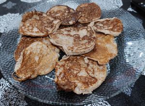 Una foto de Hotcakes de avena y banana