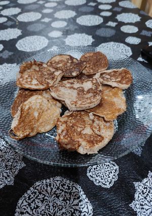 Una foto de Hotcakes de avena y banana