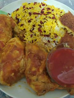 عکسی از دستور زرشک پلو با مرغ 🤩