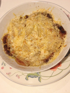 Une photo de Soupe gratinée à l'oignon