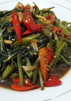 Foto resep Tumis / Oseng kangkung simple enak