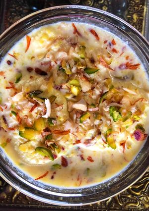 A picture of Rasmalai.