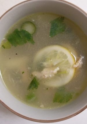 Foto resep Cilantro Lemon Chicken Soup