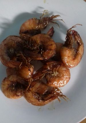 Foto resep Udang goreng bumbu bakar madu