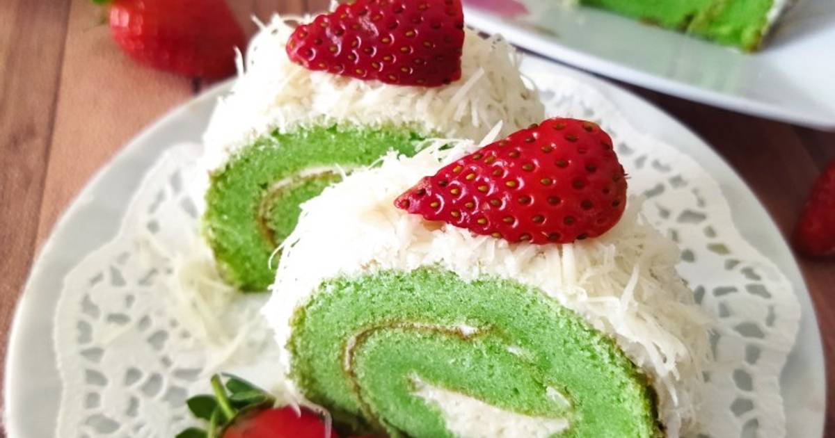 Resep Pandan Rollcake Bolu Gulung Pandan Oleh Daniar Cookpad