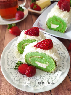 Foto resep Pandan Rollcake / Bolu Gulung Pandan