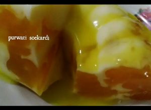 Foto resep Puding susu jeruk,fla lemon.. yg segerr