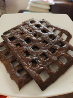 Una foto de Waffles de chocolate keto