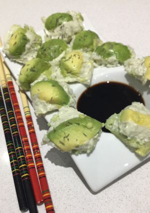 Una foto de Sushi de un Aprendiz