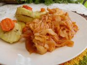 Una foto de guiso de repollo