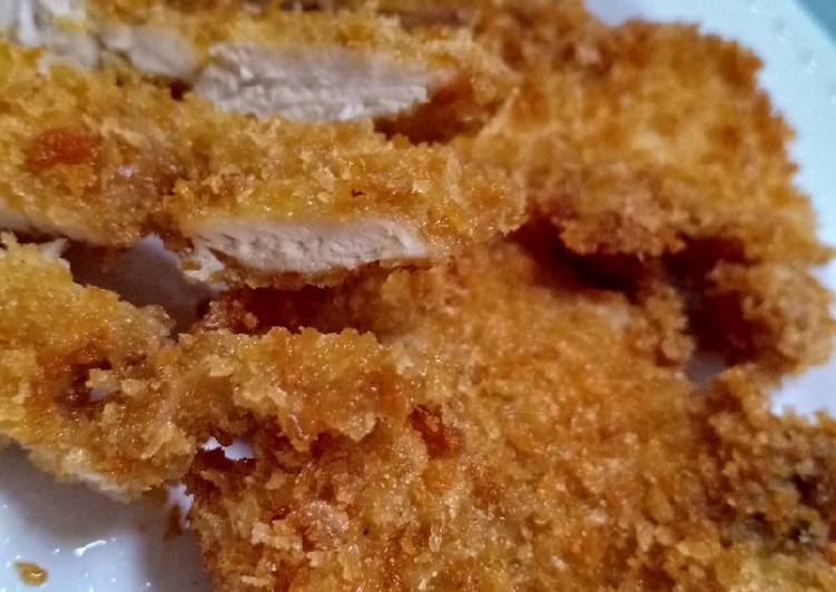 Cara Gampang Menyiapkan (Seri Ayam) Easy Chicken Katsu, Lezat Sekali