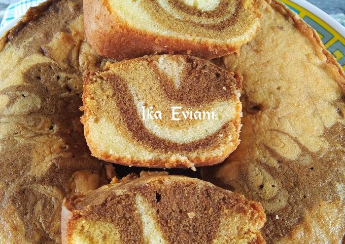 Resep Marble Cake/Marmer Cake/ Lembut tanpa Sp/Pengembang