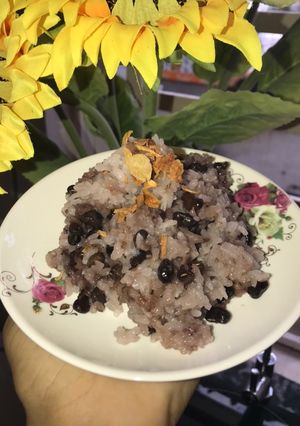 Hình của món Xôi đậu đen.