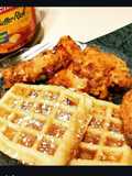 Chicken and Waffles with Honey Butter