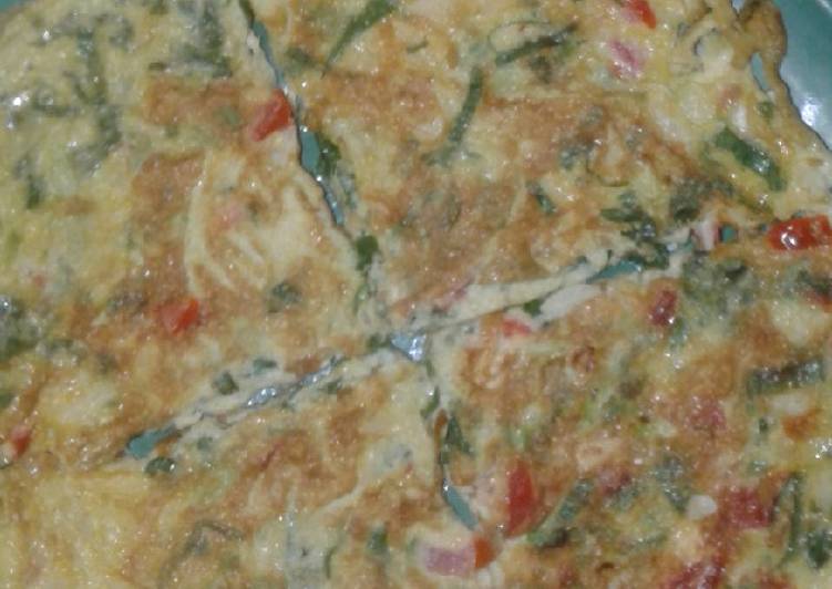 Dadar telur / omelete simpel