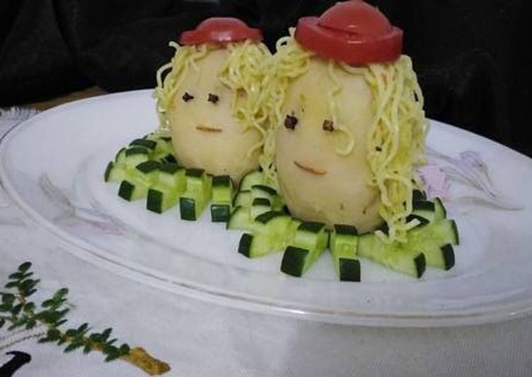 Potato-filled noodles