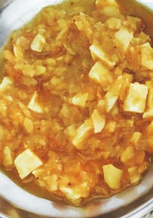 A picture of Butter Paneer Bhaji.