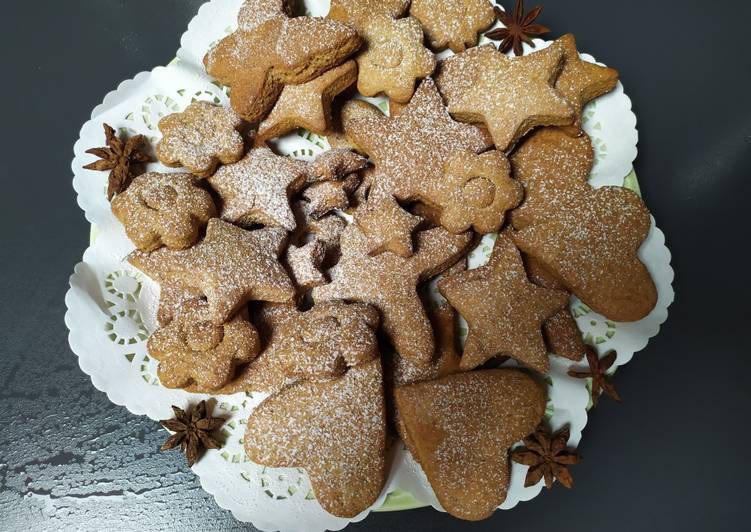 Biscotti integrali,con zenzero cannella e π― miele