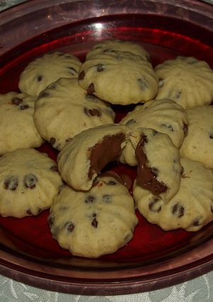 Φωτογραφία της συνταγής Nutella chocolate chip cookies