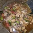 Tumis cumi tahu pete