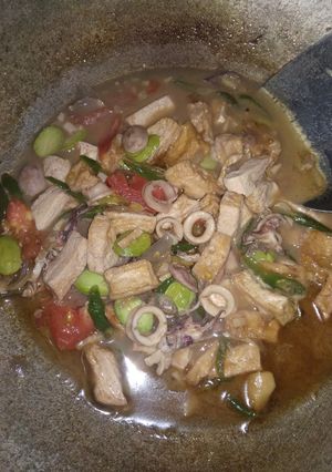Foto resep Tumis cumi tahu pete