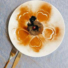 A picture of Steamed chocolava cake.