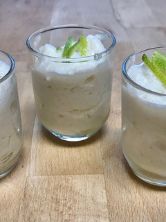 Una foto de Sorbete de limón con miel