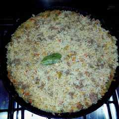 A picture of Arroz al sartén.