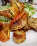 Pollo al horno con sazón de ají panca