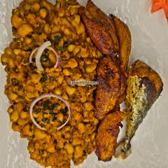 A picture of Beans and Fried Plantain Recipe.